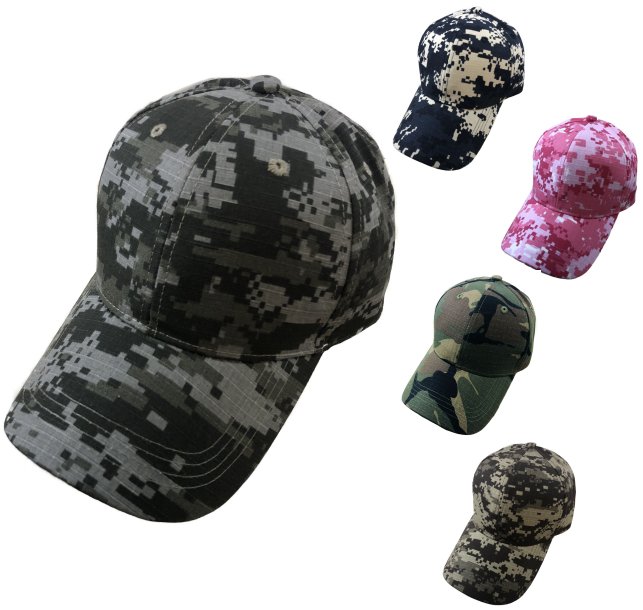 100% Cotton Ripstop Plain Camo HAT